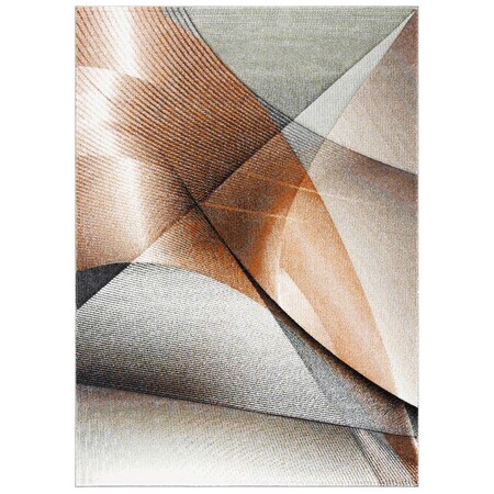 Safavieh Modern Hollywood Area Rectangle RugGrey & Orange 9 x 12 ft. HLW715P-9